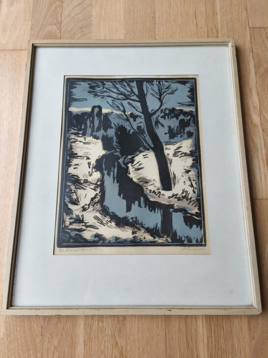 Märt Laarman Oja linool 1962 Eesti kunst