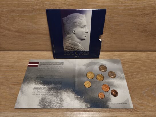Läti 2014 euromündi komplekt